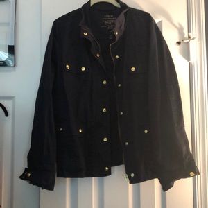 Jcrew navy field jacket xl